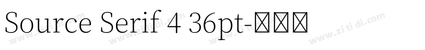 Source Serif 4 36pt字体转换